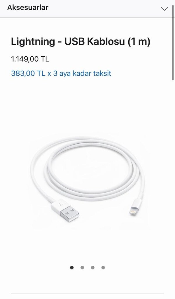Apple Lightning - USB Kablosu (1 m) - 4