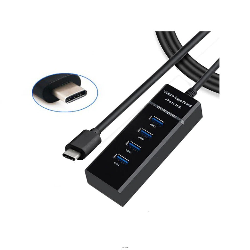 USB Type C to 4 Port Usb 3.0 Çevirici Hub Çoklayıcı Type-C - 4