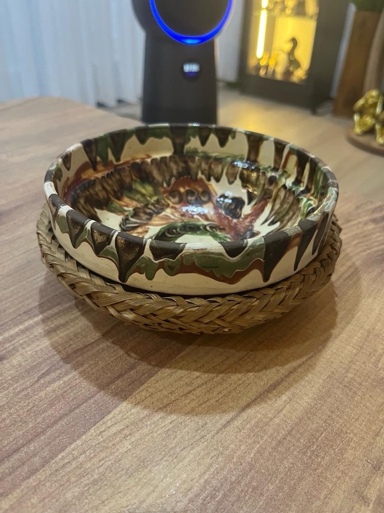 seramik kase ve hasır - 7