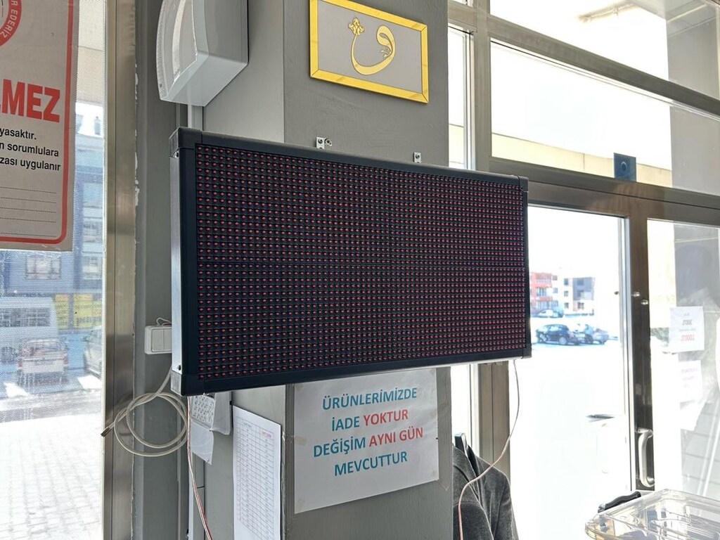 35×65 cm Programlanabilir LED Tabela – 10 Sn Durdurma (Oyunlu) – Büyük - 3