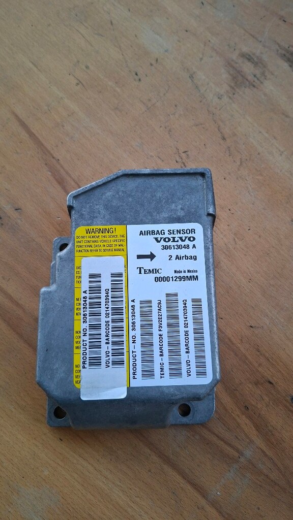 VOLVO S40 V40 Airbeg Hava Yastığı Kontrol Beyni 1997-2004 yılları aras - 6