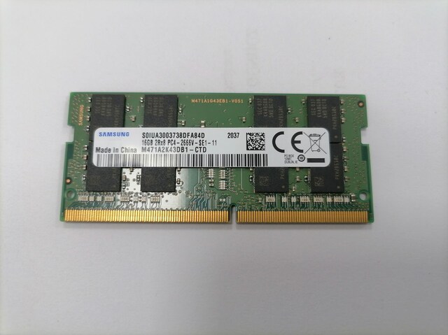 Samsung, 16GB, DDR4 SODIMM, 2666 MHz, 1.2V Ram