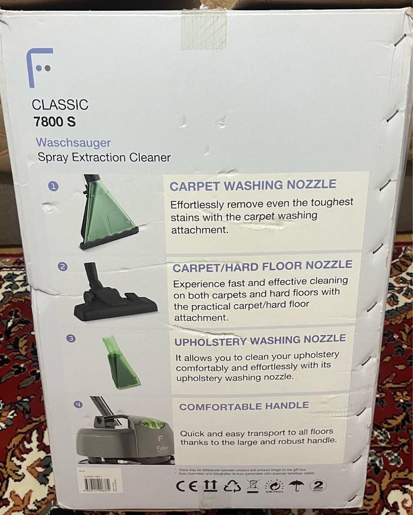 fakir halı ve koltuk yıkama makinesi