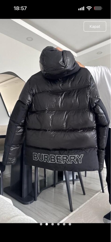erkek şişme mont burbery - 2