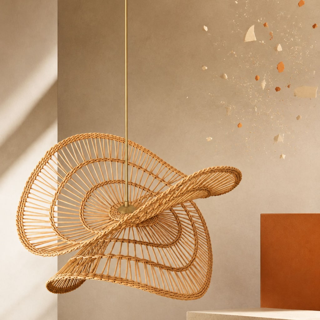 RİVA Rattan Avize 60-65 cm – Sıfır - 8