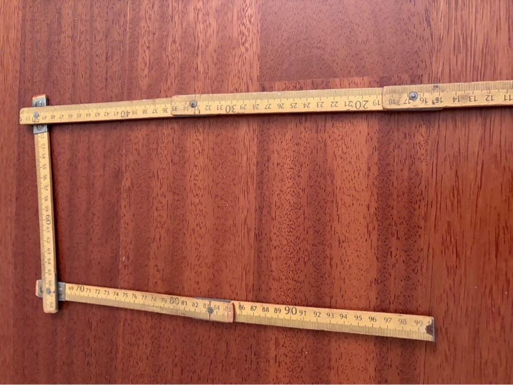 Vintage Metsan Ahşap Katlanır Metre - 8