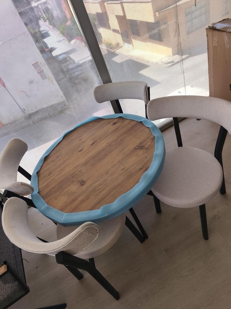 4 kişilik lüks yemek masası 6 kişilik lüks yemek masası takımı - 18