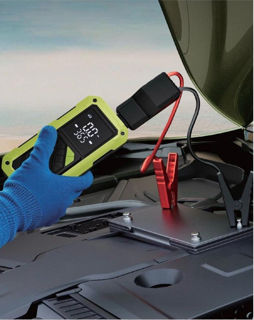 Akü takviyeli hava pompası power bank özellikli - 4