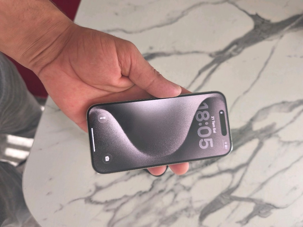 iPhone 15 pro 128 GB çift fiziki hat orjinal seri 60 gün süre var - 6