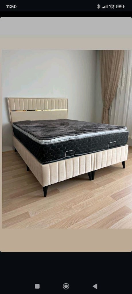çift kişilik baza başlık yatak - 5