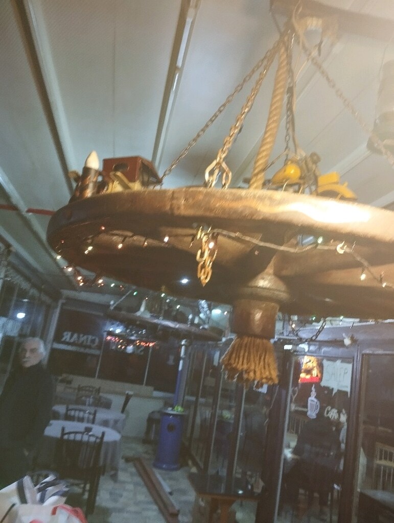 Nostaljik el emeği kafe avizesi - 6
