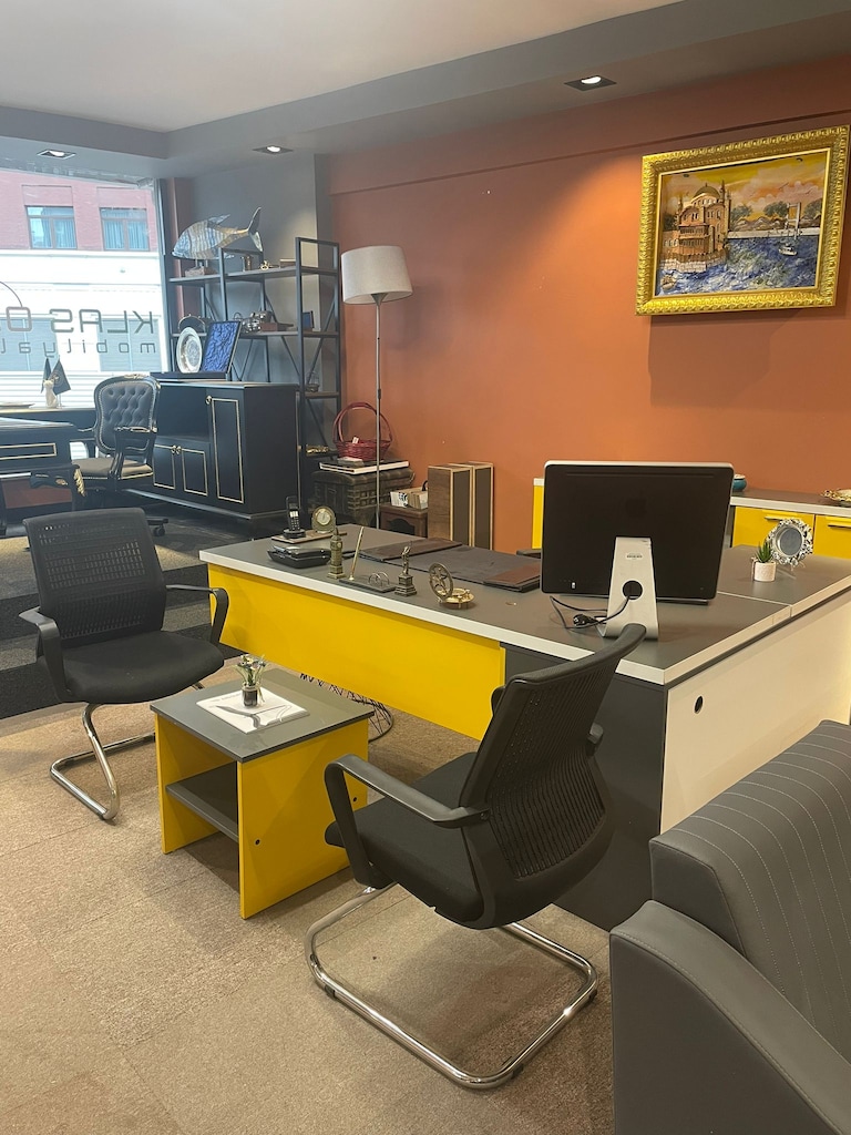 KLAS OFİS ÜSKÜDAR 200x80 SARI ANTRASİT GRİ MAKAM TAKIMI KOLTUKSUZ - 4