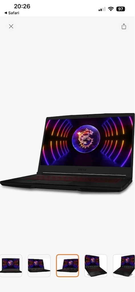 MSI Thin GF63 RTX 4050 | i5-12450H 12.Nesil | 144Hz Gaming Laptop - 3