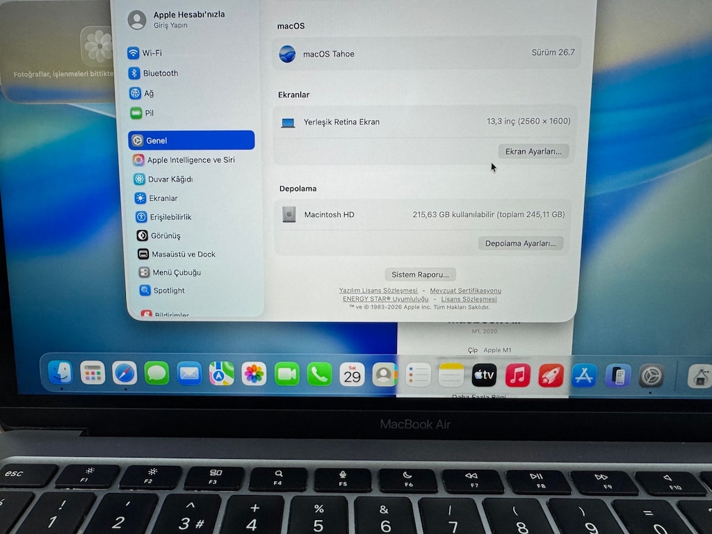 APPLE MACBOOK M1 2020 + 89 SAĞLIK LAPTOP - 7