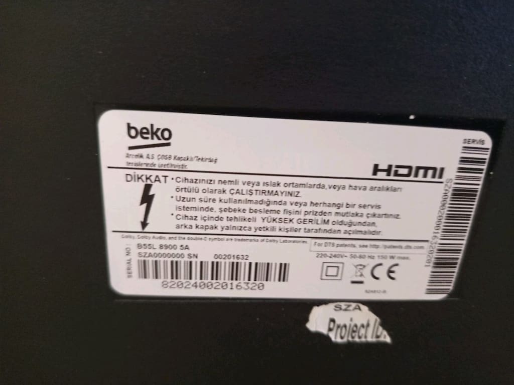 Beko 55 ınc EKRAN KIRIK - 3