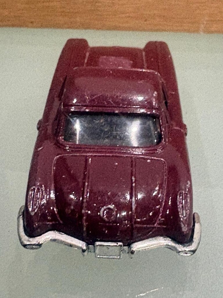 Majorette 1958 Chevrolet Corvette - Bordo/Beyaz - 4