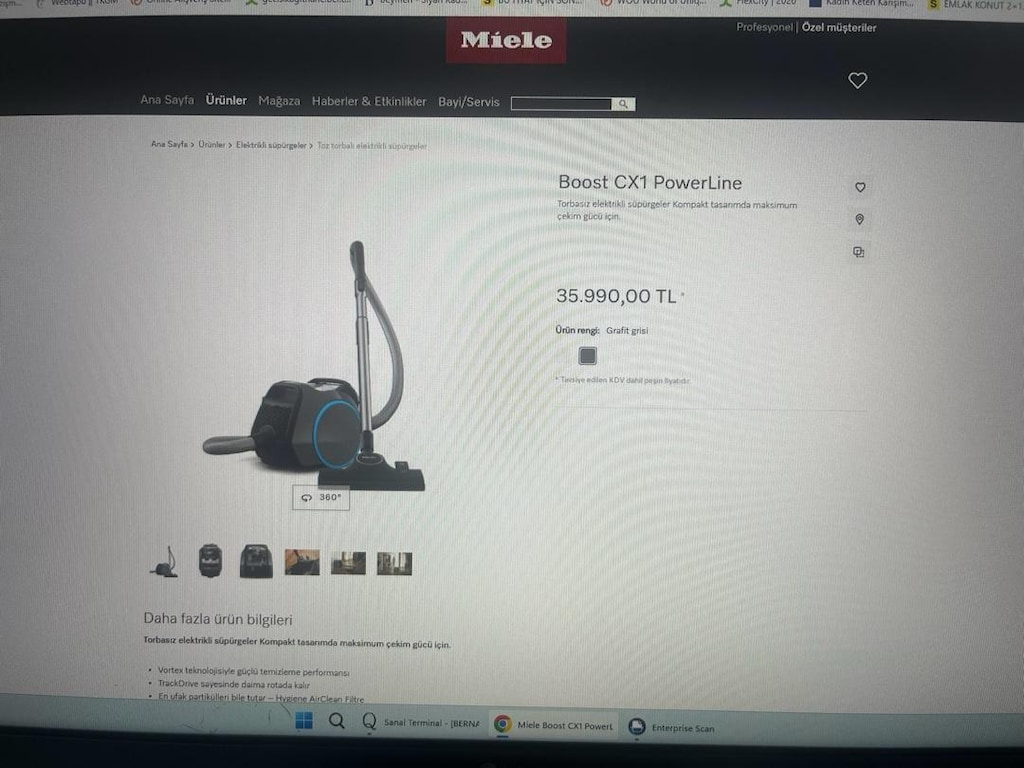 miele toz torbasız filtreli yeni elektrik süpürgesi - 2