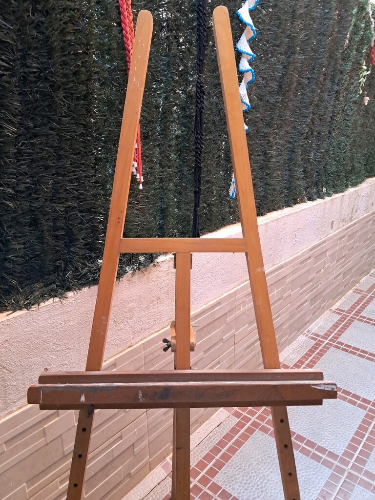 Antika Kayın Resim Sövalyesi 165 cm - 4