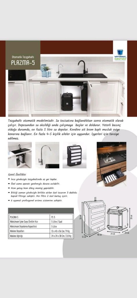 Waterbox su arıtma Plazma/5 Model - 3