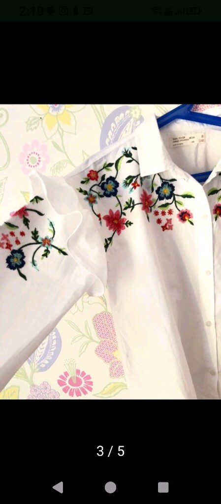 Zara işlemeli gomlek - 5