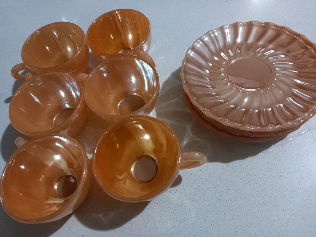 Sarı opal fincan takımı - 2