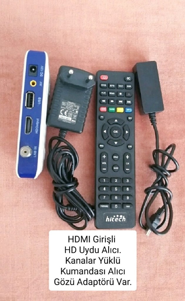HD Uydu Alıcı Kanalar Yüklü Kumandası Alıcı Gözü Adaptörü Var Sorunsuz - 2