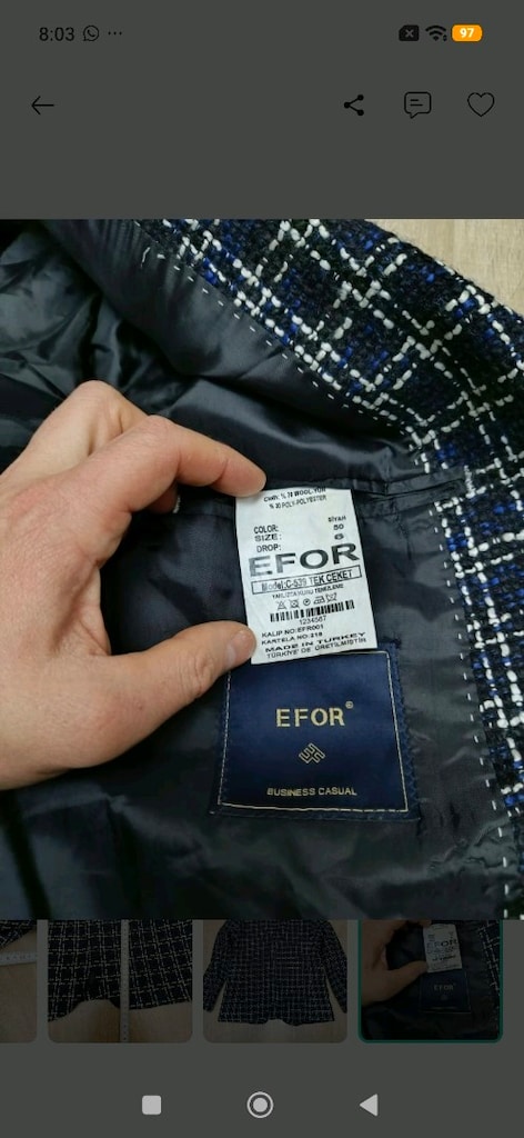 Sıfır gibi Efor Casual yün Business 50 - 5