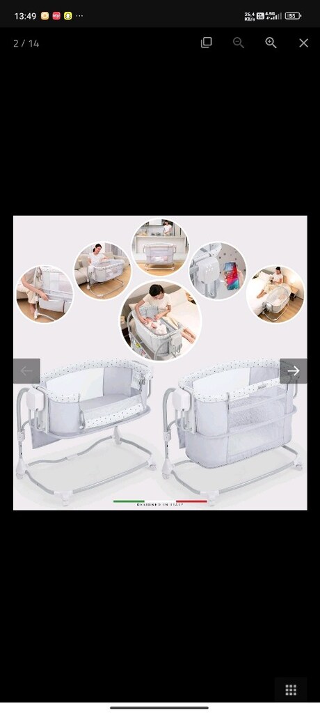 ELEKTRİKLİ OTOMATİK SALLANAN ANNE YANİ BESİK SİFİR - 12