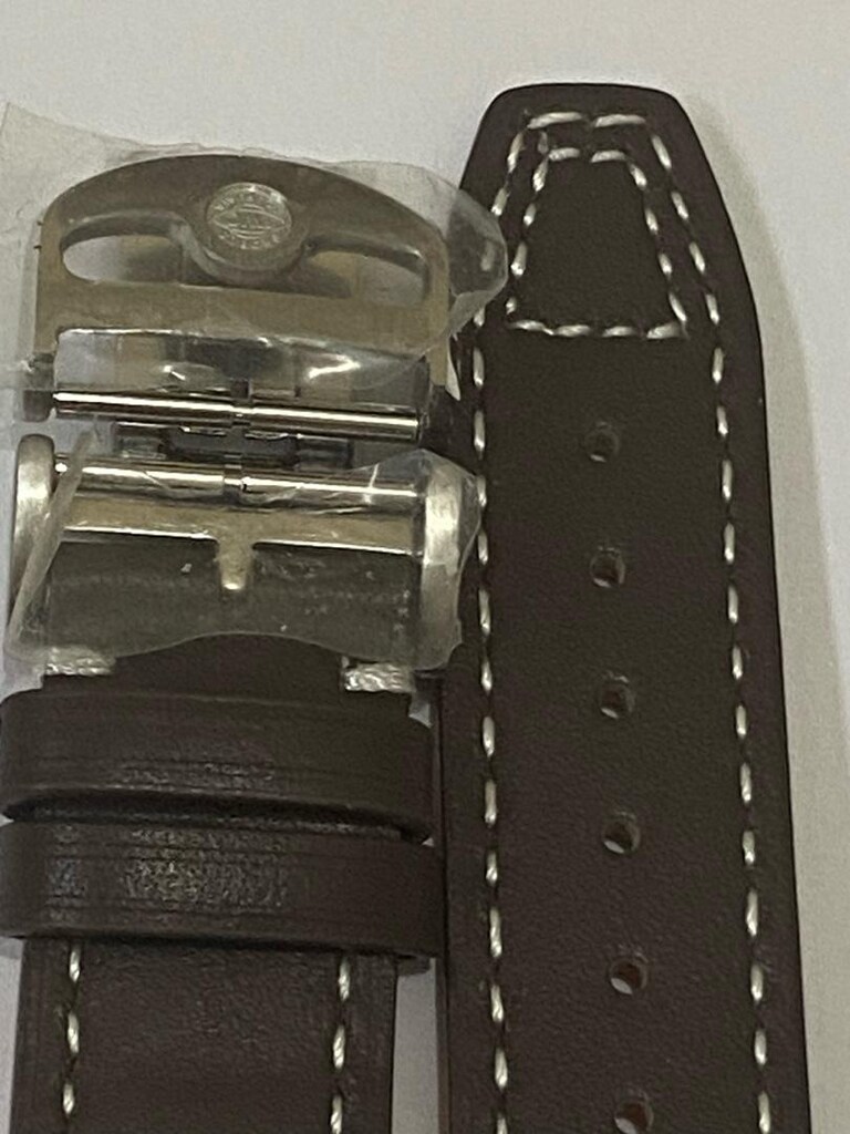 IWC 21 mm kahverengi deri kordon tokalı - 5