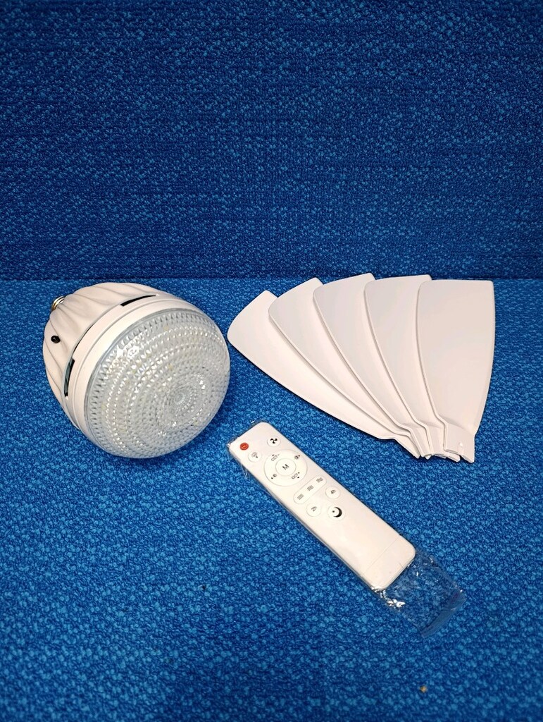 30 Watt 5 Kanatlı Kumandalı Ayarlı Vantilatörlü Led Aydınlatma SIFIR - 2