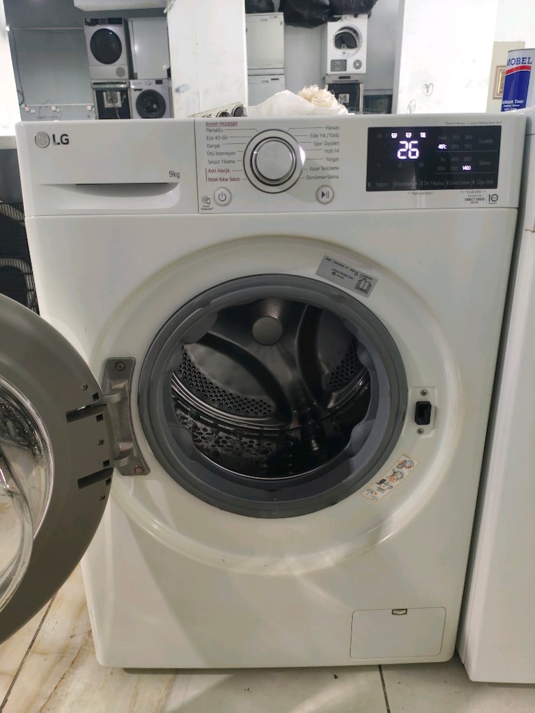 LG 9 kg 1400 devir yeni nesil çok temiz çamaşır makinesi - 2