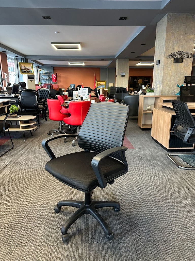 KLAS OFİS ÜSKÜDAR GRİ OTURUMLU SİYAH FİLELİ ÇALIŞMA KOLTUĞU - 3