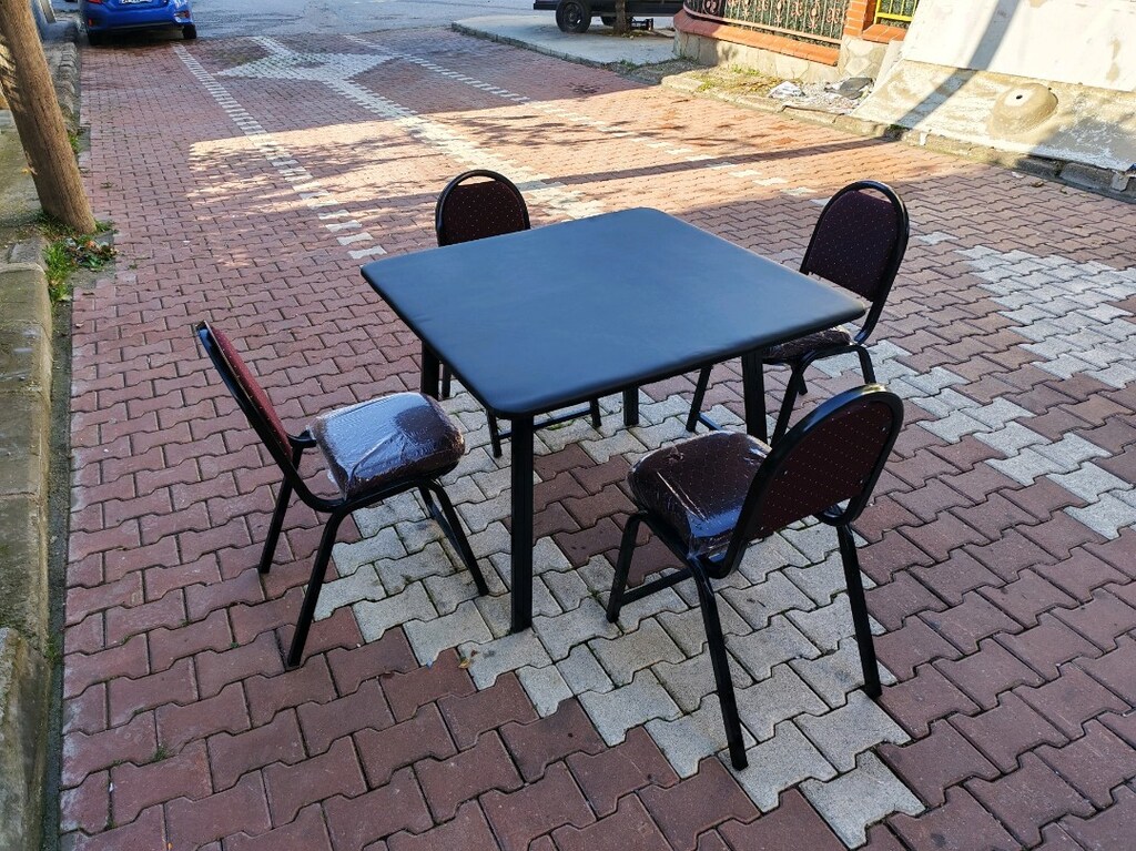 Kıraathane Sandalye Masa Yanlık - 5