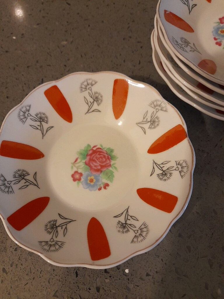 Porselen Çay Tabağı Takımı 6 lı (Sıfır ürün) - 2