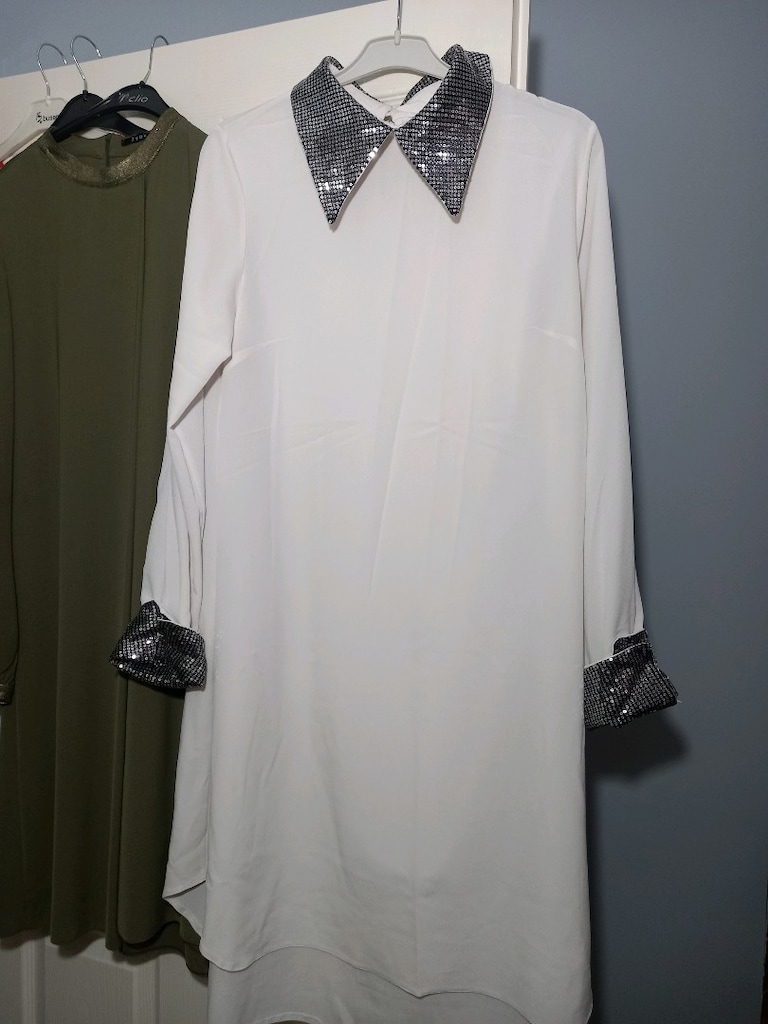 pul payetli abiye yazlık tunik - 10