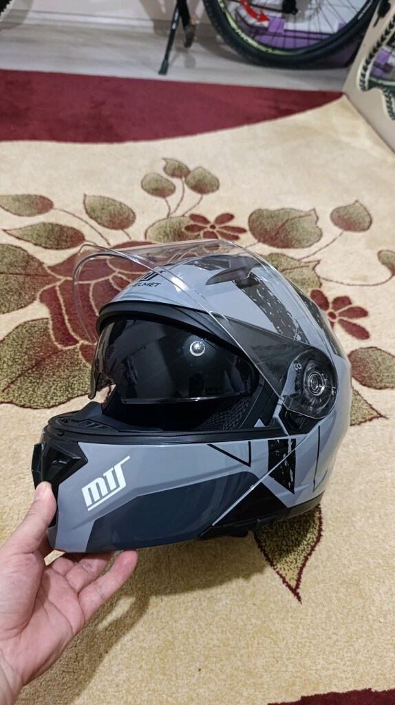 MTS helmet güneş vizörlü M BEDEN açılır kask - 4