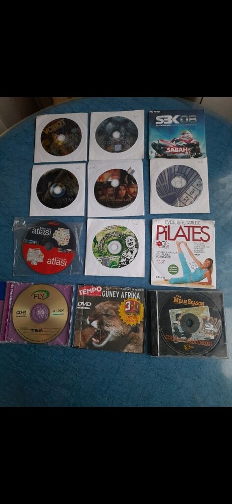 TESLİM YERİ:AKÇAY ADET FİYATI: 20 TL.MUHTELİF DVD - CD. - 6
