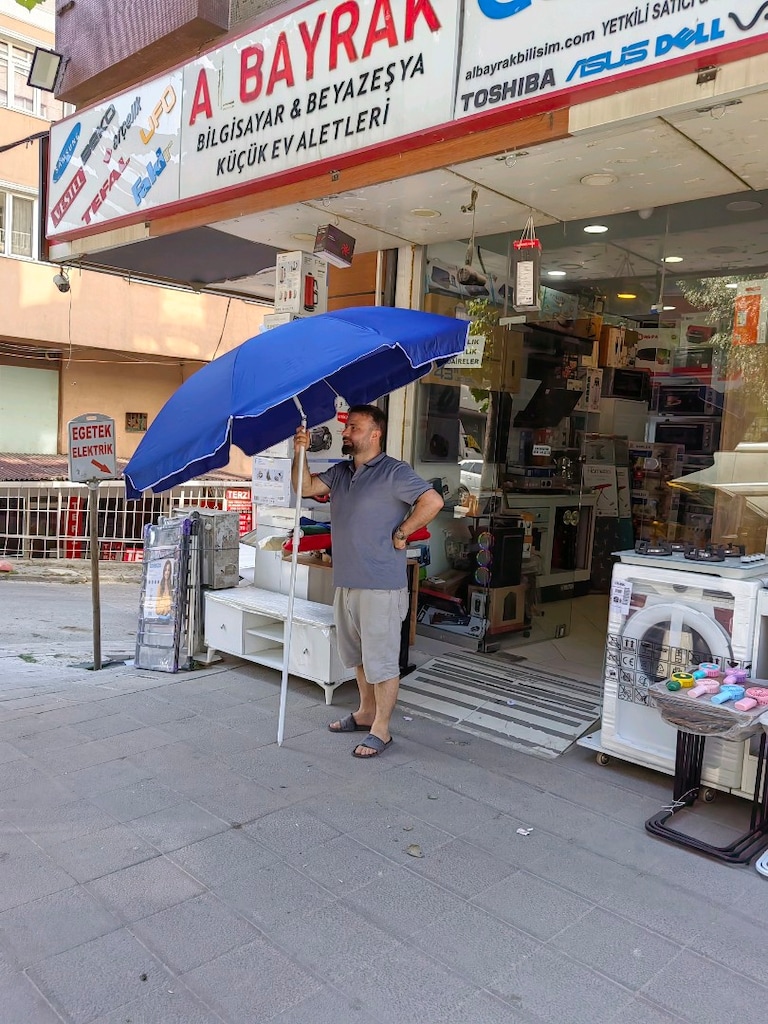 DEV KAMPANYA PLAJ ŞEMSİYESİ ŞEMSİYE KAMP PİKNİK YÜZME KARAVAN MAGAZADA - 10
