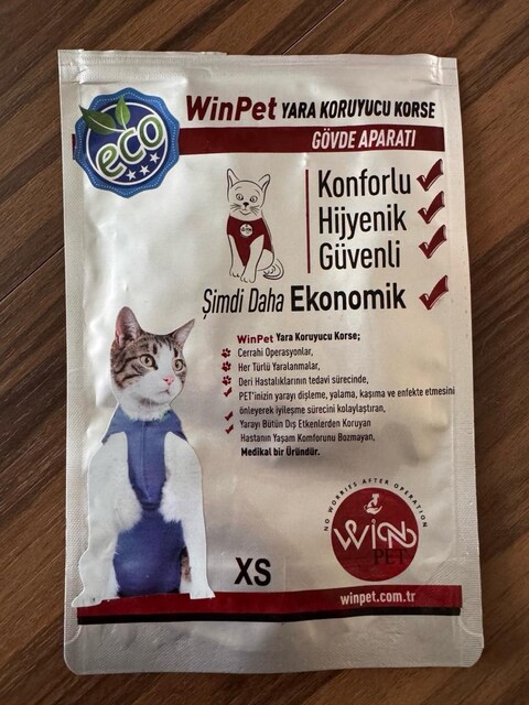 WinPet Eco Yara Koruyucu Ameliyat Korsesi (XS Beden) - Tertemiz