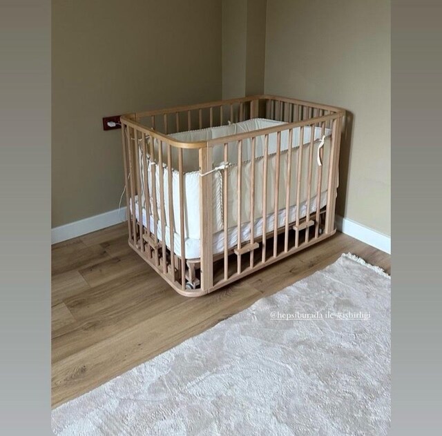 ege baby beşik natural ahşap