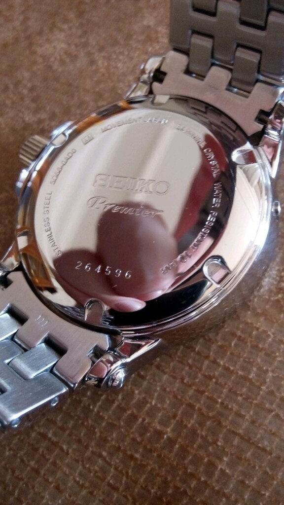SIFIR Seiko Premier Moonphase Kinetik Otomatik Saat Çelik Kordon Kasa - 4