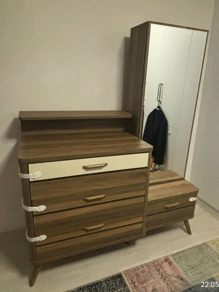 Aynali şifonyer 3 çekmeceli