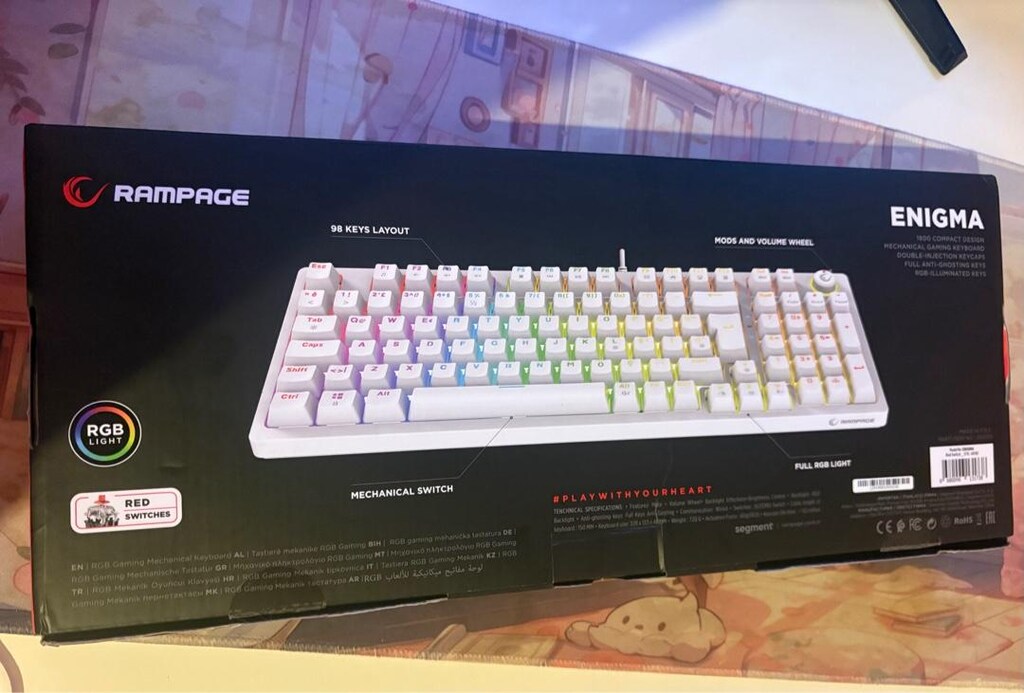 Rampage ENIGMA RGB Mekanik Gaming Klavye – Beyaz - 2