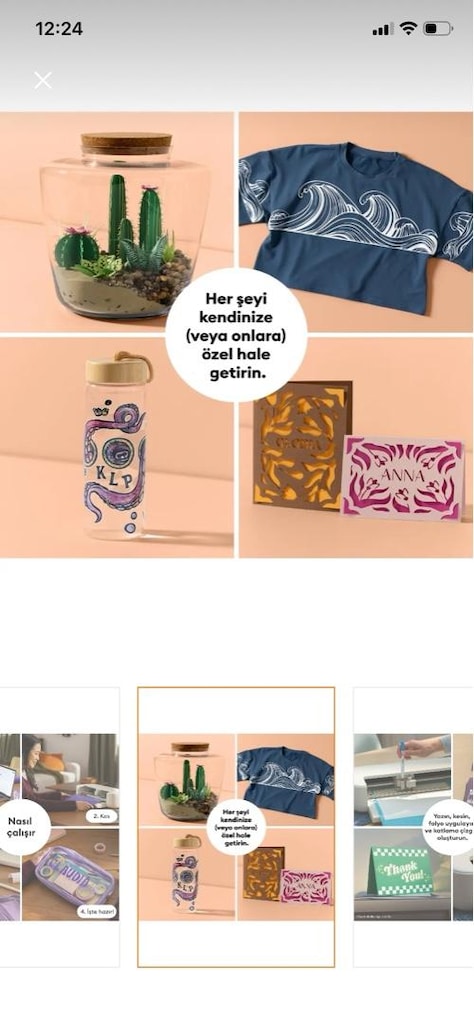 Cricut Kesim Makinesi ve Malzeme Seti - 5