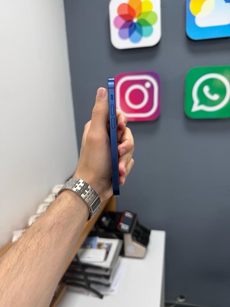 İphone 12 Mini 128 Gb Mavi Renk 14 Ay Açık - 3