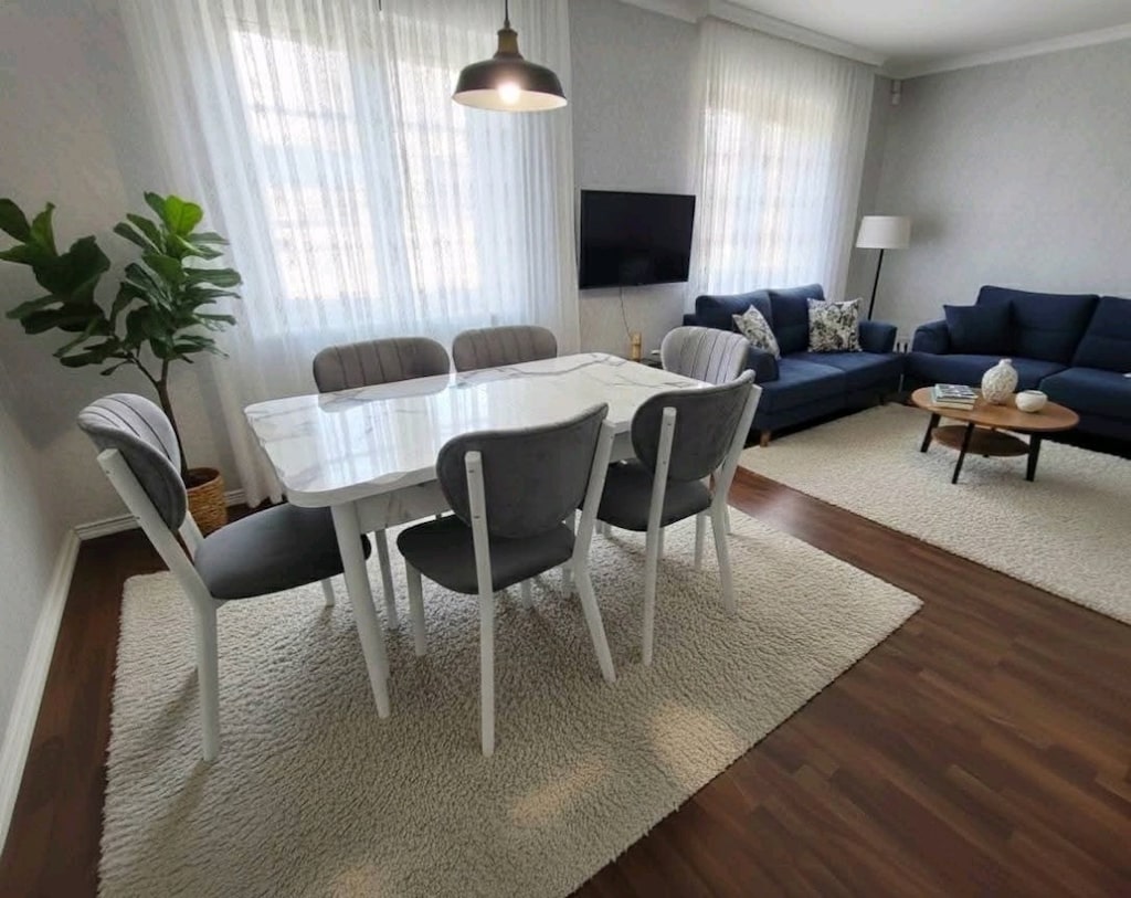 İmalattan Sıfır - Full MDF High Gloss Lüks Yemek Masası Takımı KAÇMAZ - 13