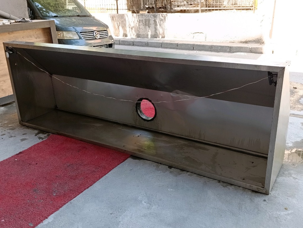 krom davlumbaz motorlu davlumbaz endüstriyel mutfak davlumbazı krom - 3