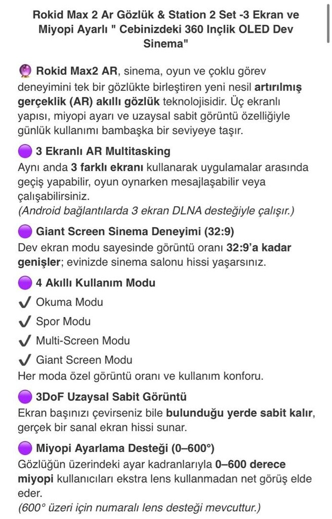 Rokid Max 2 Ar Gözlük & Station - 12