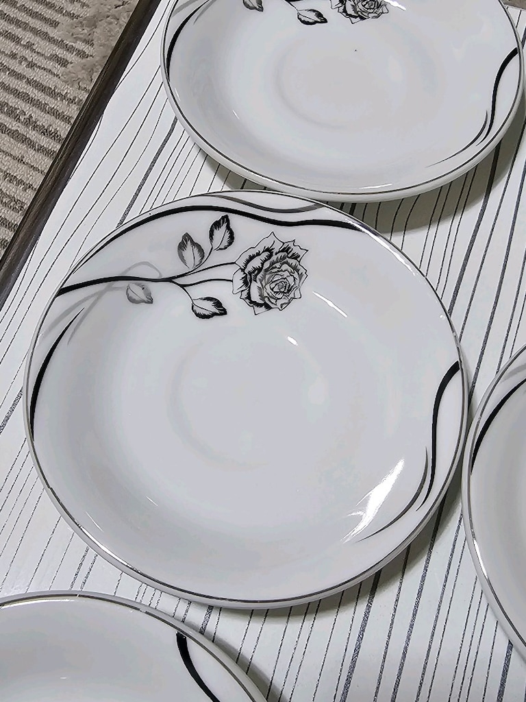 İran markası Çiçek Desenli Pars Porselen Çay/Kahve Fincanı Tabağı Seti - 2