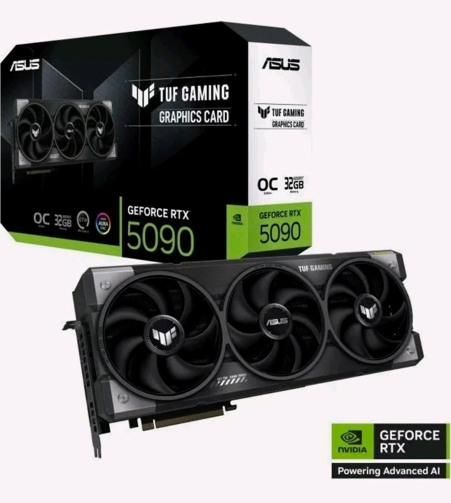 ASUS TUF Gaming GeForce RTX 5090 32GB GDDR7 OC Edition. sıfır kutuda